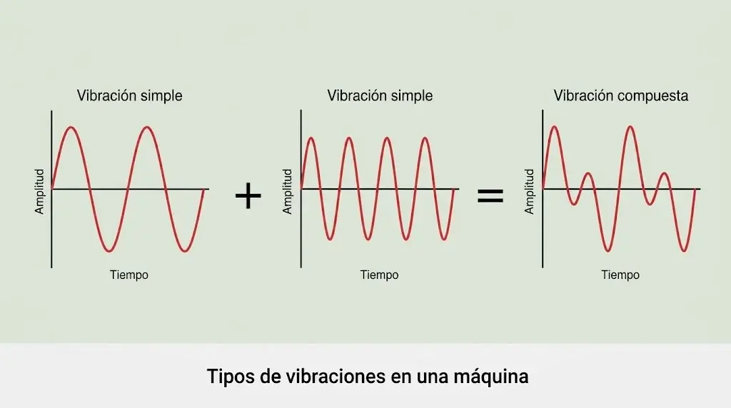 Tipos de vibraciones en una máquina